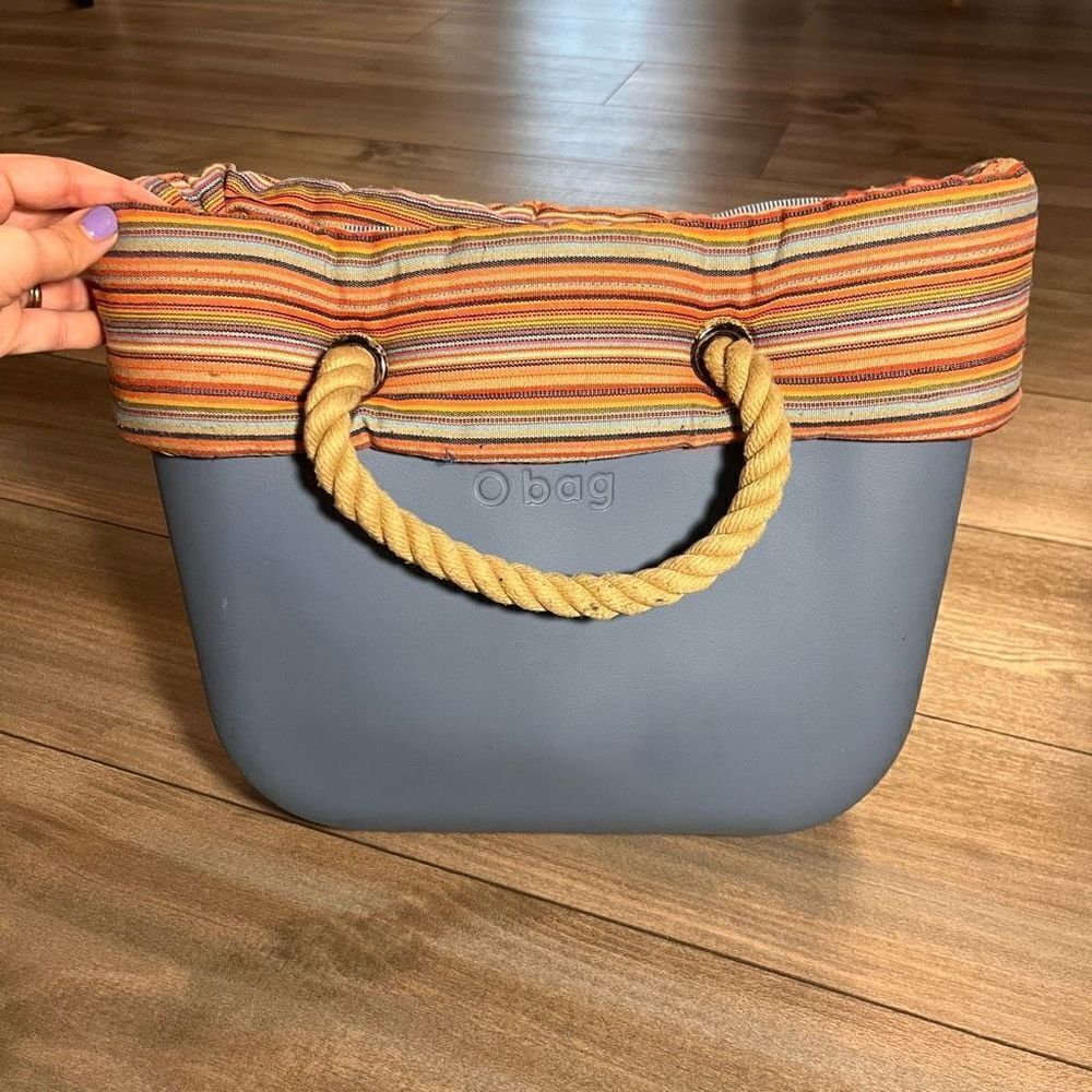O Bag Italian Blue Rubber Bag‎